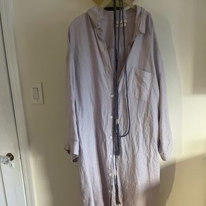 Sunday Morning Lavender Linen Dress